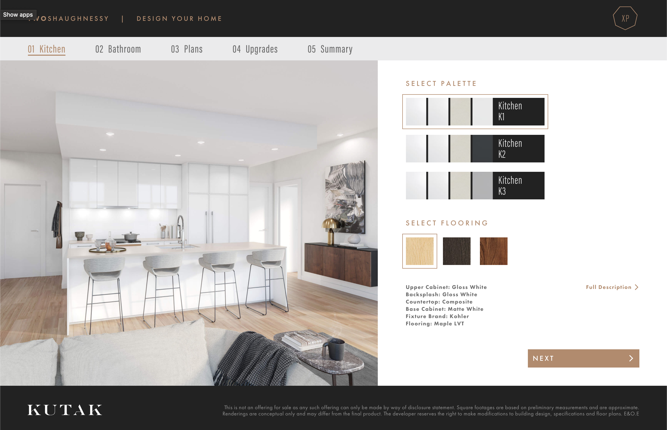 Kutak Design Configurator